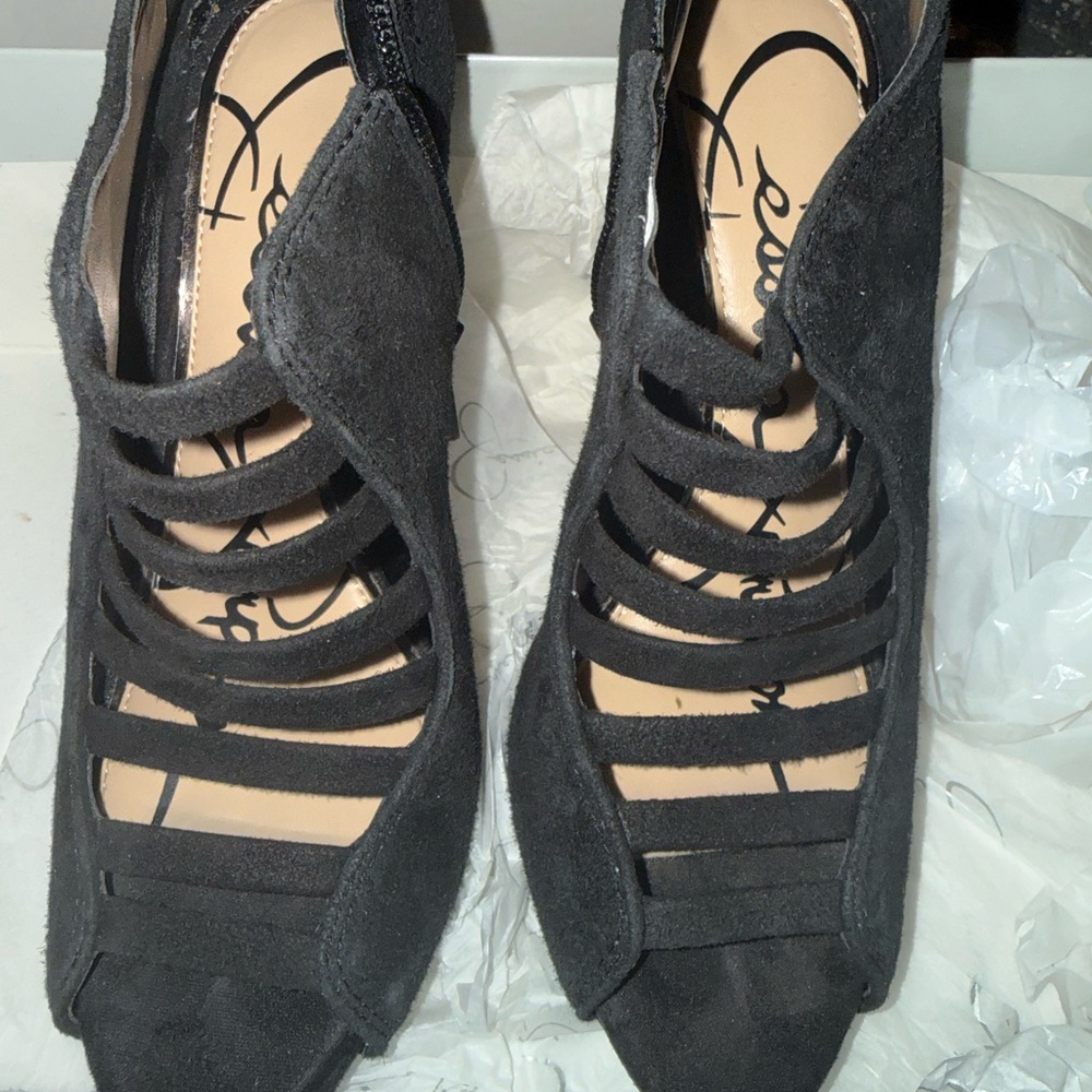 Jessica Simpson Black Strappy Heels
